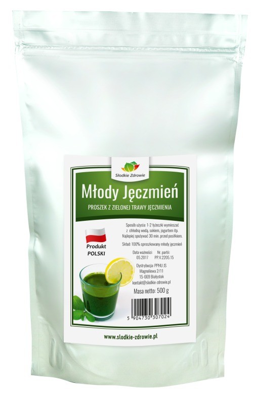 Młody zielony jęczmień - czysty w proszku - 500g